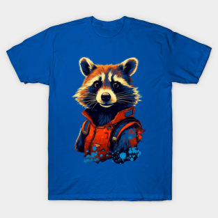 Rocket Raccoon Guardians Of Galaxy T-Shirt - Rocket Raccoon Guardian limited edition by Grabby Online